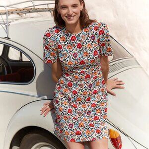Spring floral cotton shift dress- Boden - pockets!